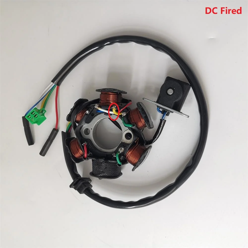 6-pole ( 6-Coil ) 5-wire Magneto Stator for Scooter Moped ATV QUAD GY6-125 GY6-150 152QMI 1P52QMI 157QMJ 1P57QMJ