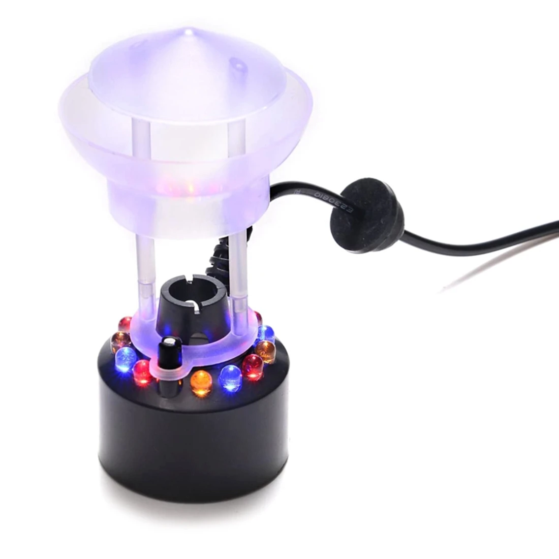 LLCS-Mini Mist Maker Fogger Ultrasonic Atomizer Spatter Guard Humidifier Diffuser DIY Parts Water Retaining Frame EU Plug