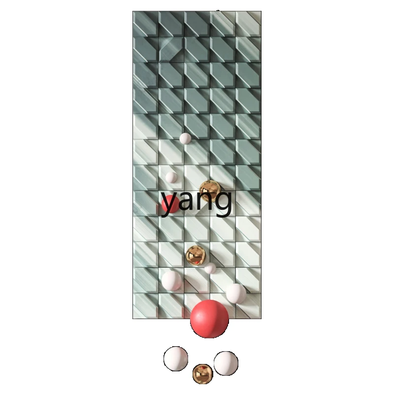 

LH Entrance Painting Three-Dimensional Metal Beads Physical Staircase Mural High-End Living Room Relief Hanging Painting