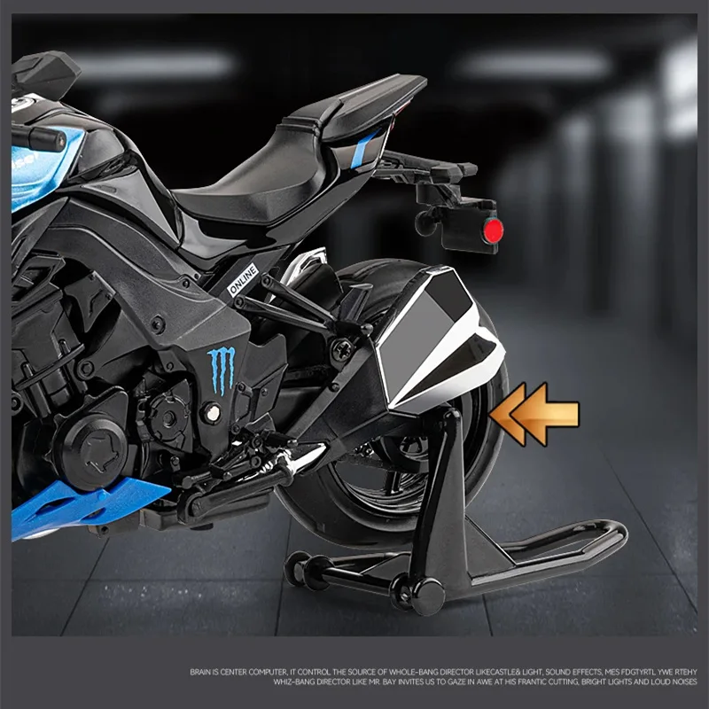 1:12 Kawasakis Ninja Z1000 Alloy Sports Motorcycle Model Diecasts