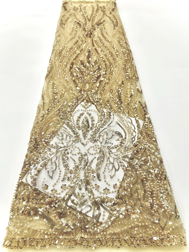 2025 شمسيّة دانتيل عالية الجودة أحدث الترتر الأفريقي أقمشة الدانتيل التطريز مطرز شبكة النسيج 5 ياردة للنساء فستان حفلات الزفاف