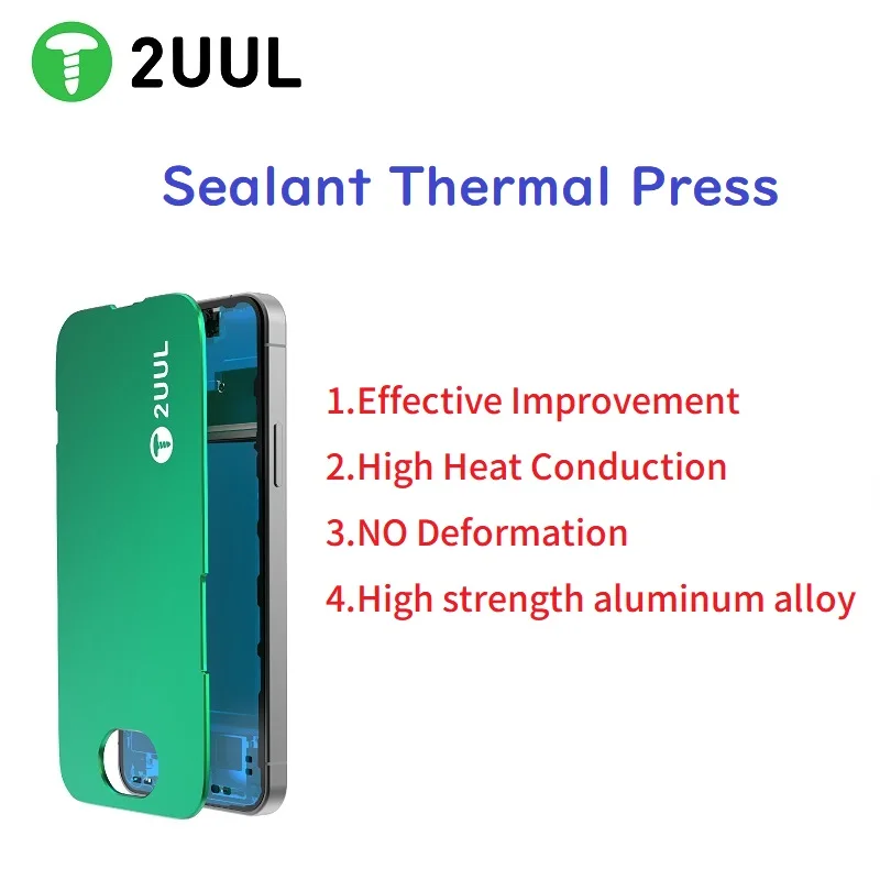 

2UUL Sealant Thermal Press Plate for IP12/13/14 – Effective Improvement High Heat Conduction Accurate Border Adhesive Position