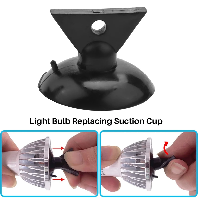 25Pcs GU10 Light Bulb Changer Lamp Changer Head PVC Suction Cup Lamp Replacing For LED Mini Track Lights