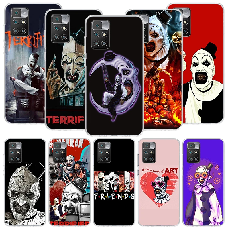 Horror Movie Terrifier Phone Case For Xiaomi Redmi 12 12C 9 9A 9C 9T 10 10A 10C 8 8A 7 7A 6 6A K40 K20 Pro S2 10X Printing Cover