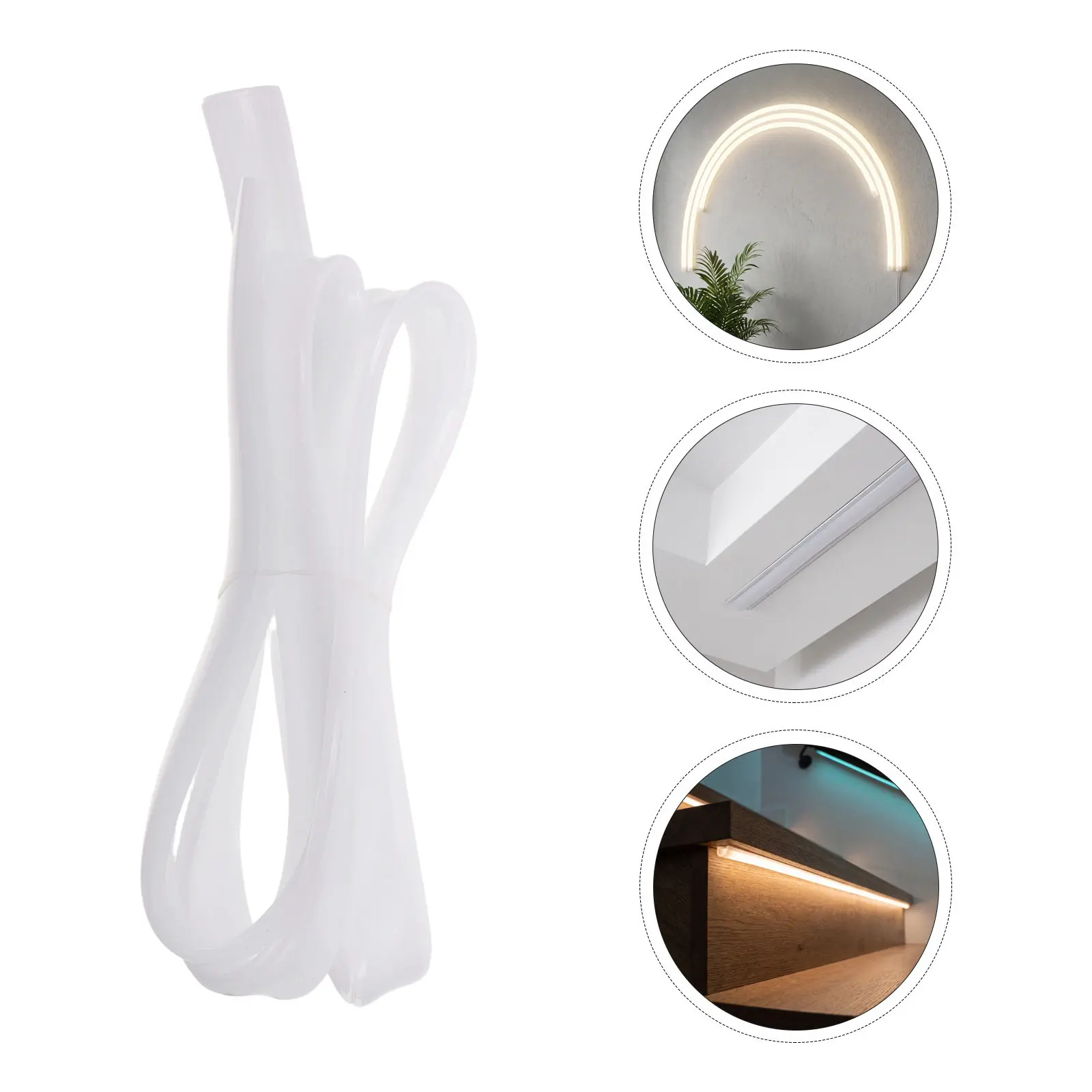 Neon Silicone LED Channel Flexible 15Mm LED Strip Lighting Diffuser Cover Surface Mount Linear Lighting Channel