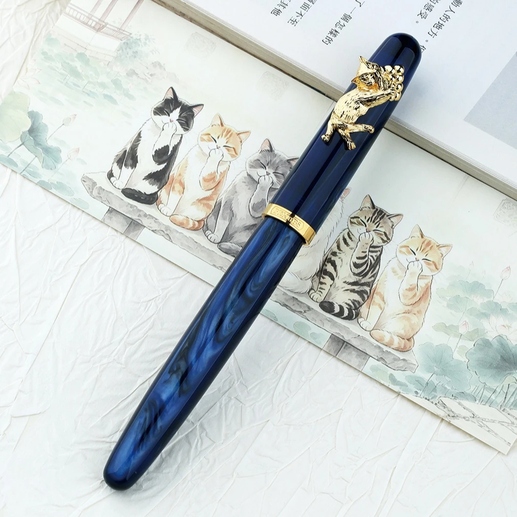 penbbs-498-アクリル製万年筆、研磨済みの丸型ペン先、ビジネスやオフィス、大人や学生向けの筆記用具、ギフトに最適。