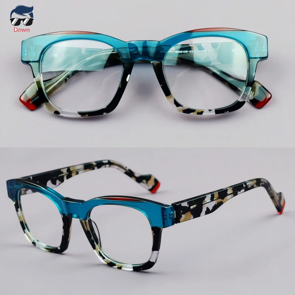 

Новинка 2025, черепаховые ацетатные очки в стиле ретро, модные оптические оправы унисекс для мужчин и женщин, линзы для чтения RX с синим светом