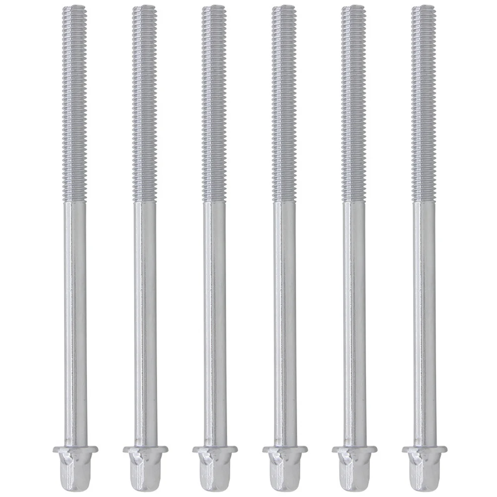 

6pcs Tension Rods 11Cm Replacement Bass Durable Electroplated Iron For Jazz Sets Military Drums Repair Hardware Accessories