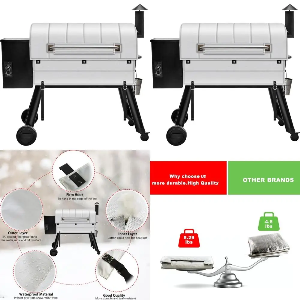 

Термоизоляционное одеяло для грилей Pro и Texas размером 34 дюйма, совместимое с BAC 628/BAC10206, зимний аксессуар для гриля-коптильни