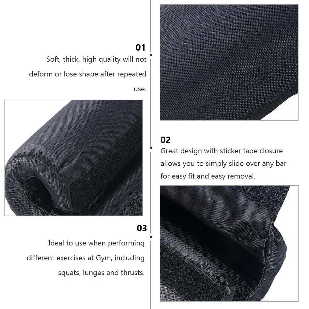 

2pcs Shoulder Soft Thick Squat Protective Pad For Weightlifting Barbell Cushion Non-Slip Oxford Cloth Gym Exercise Relief Pad