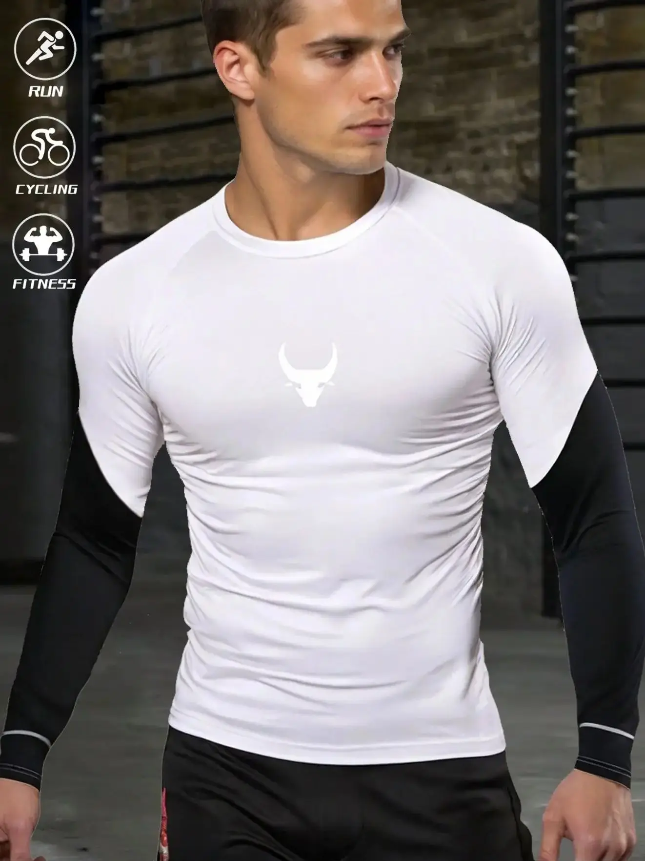 

Men's Bull Head Printed Running T-shirt