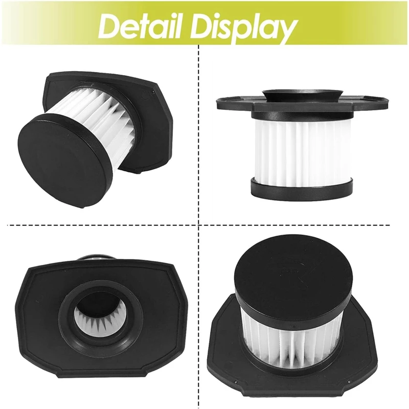 AB43-4Pack Replacement Filter For Ryobi P718 18V Strut Stick Vacuum Cleaner-313282001 313282002 A32SV02 Replacement Filter