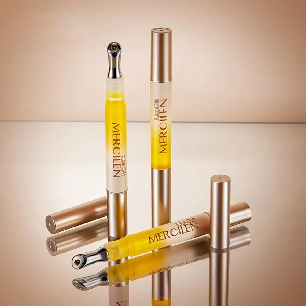 1/2/3PCS Crystal Rolling Ball Lip Oil Moisturizing Hydrating Lip Care Lip Tint Lip Balm, Long Lasting & Nourishing Plumper Lip G view 6