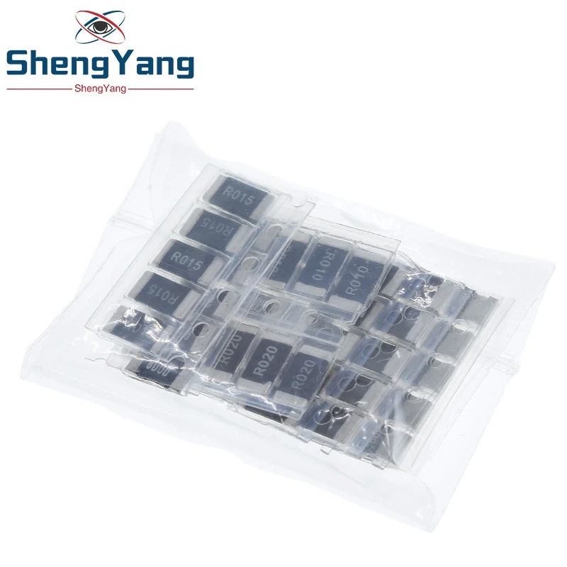 10 kindsX5pcs=50pcs Alloy Resistances 2512 Resistors kit R001 R002 R005 R008 R010 R015 R020 R025 R050 R100