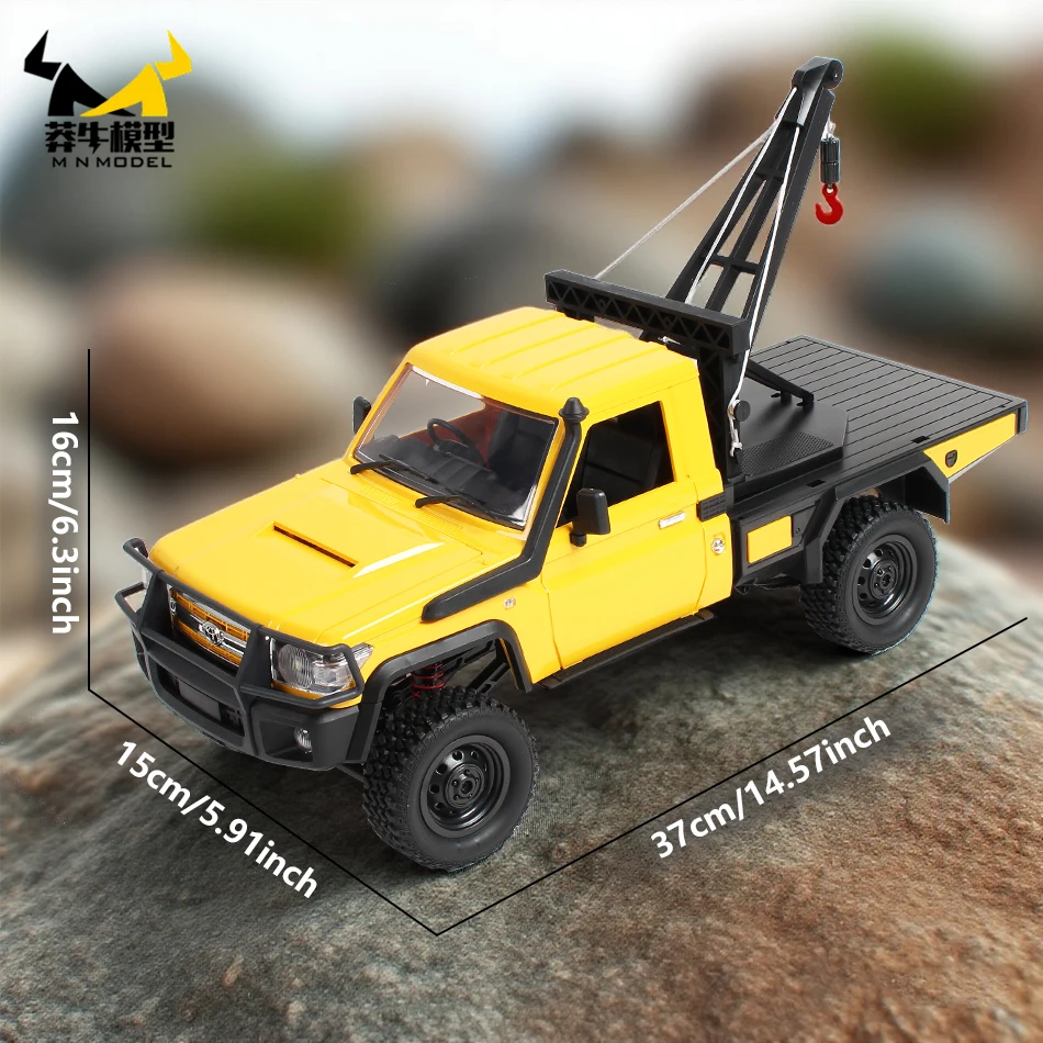 Mn modelo 1/12 4x4 rc wading veículo de engenharia mergulho fora de estrada carro escalada caminhão captador rock crawler coleção brinquedo para adulto