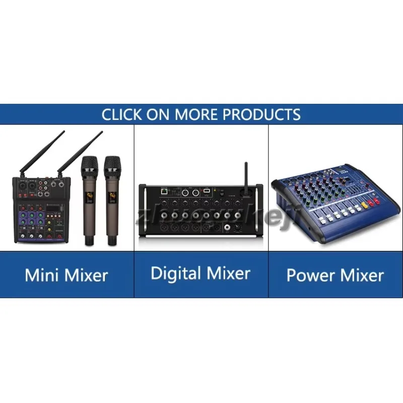 Console de mixage audio avec fonction Bluetooth, série 6 canaux, mini DJ USB