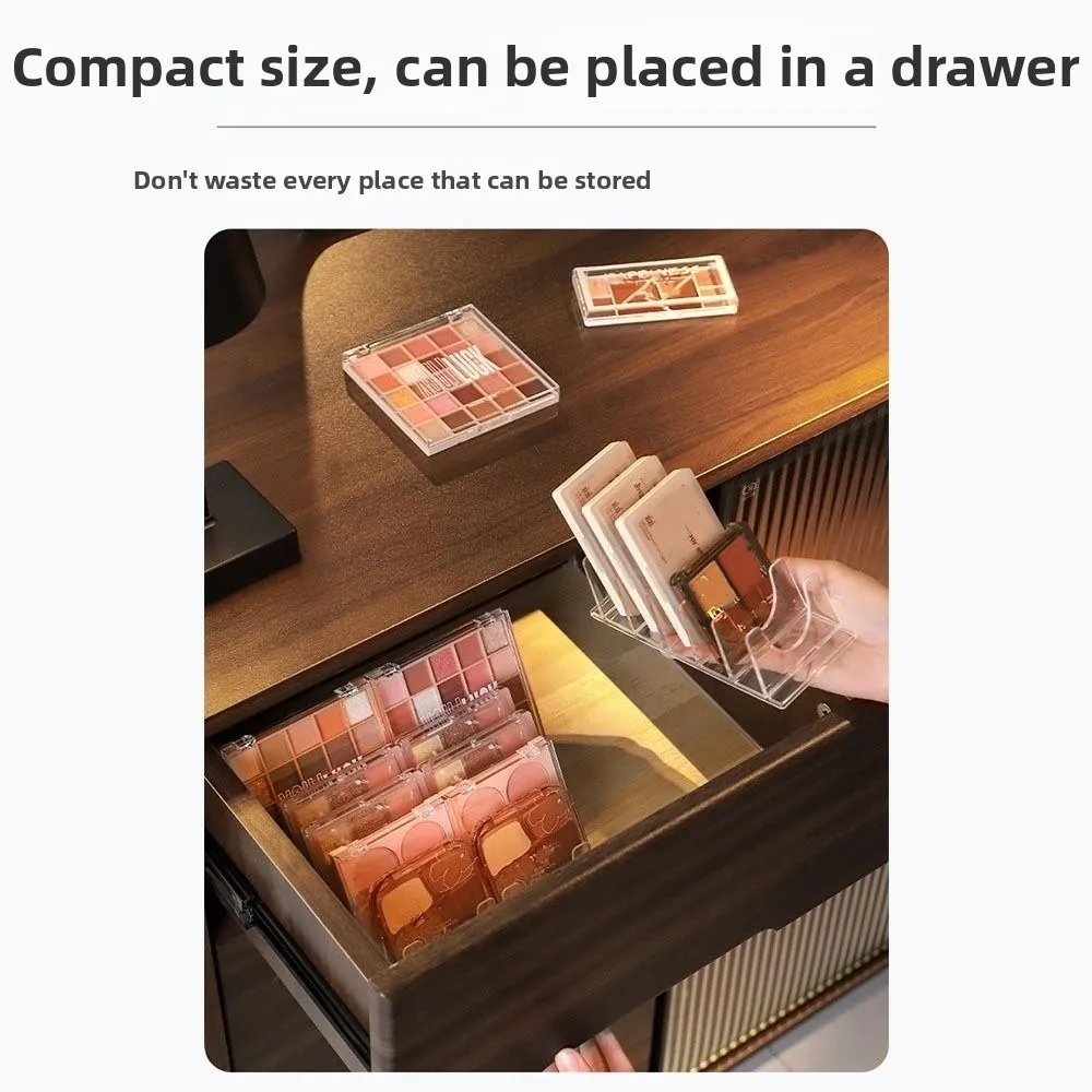 

Mini High-clear Cosmetic Stand Acrylic Multi-Function Eyeshadow Palette Organizer Blush Powder Storage Tray