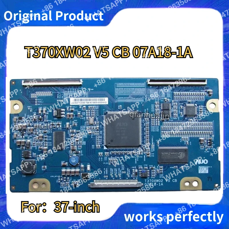 Placa T-CON original t370xw02 v5 cb 07a18-1a changhong tcl e outras placas lógicas de tv de 37 polegadas t370xw02 v5
