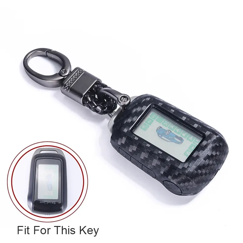 Car Accesorries Key Chain Key Cover for Starline A92 A95 A94 V62 A62 A64 LCD Remote Two Way Car Alarm System Keychain Accessorie