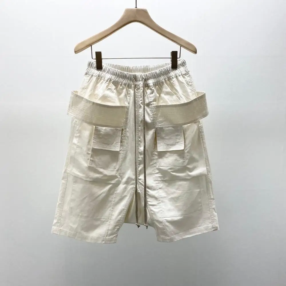 Men Casual Short Harem Gothic Style Men's Clothing Sweatpants Summer High Street Women Loose Black White Short Size XL