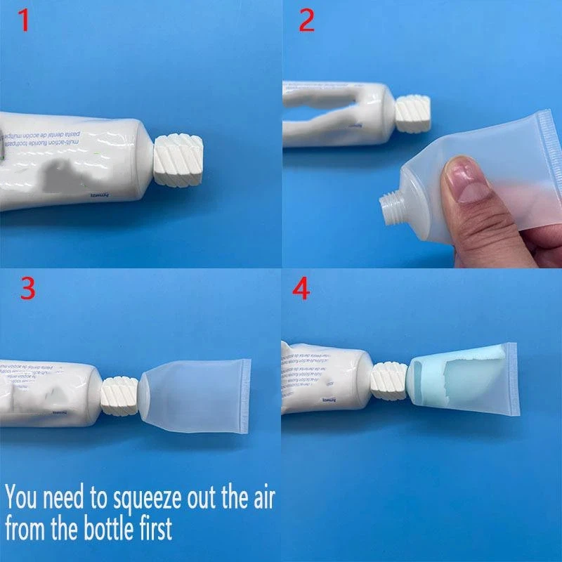 30ml Empty Soft Travel Squeeze Tubes 3/6Pcs Reusable Portable Toothpaste Lotion Containers for Daily Travel Use