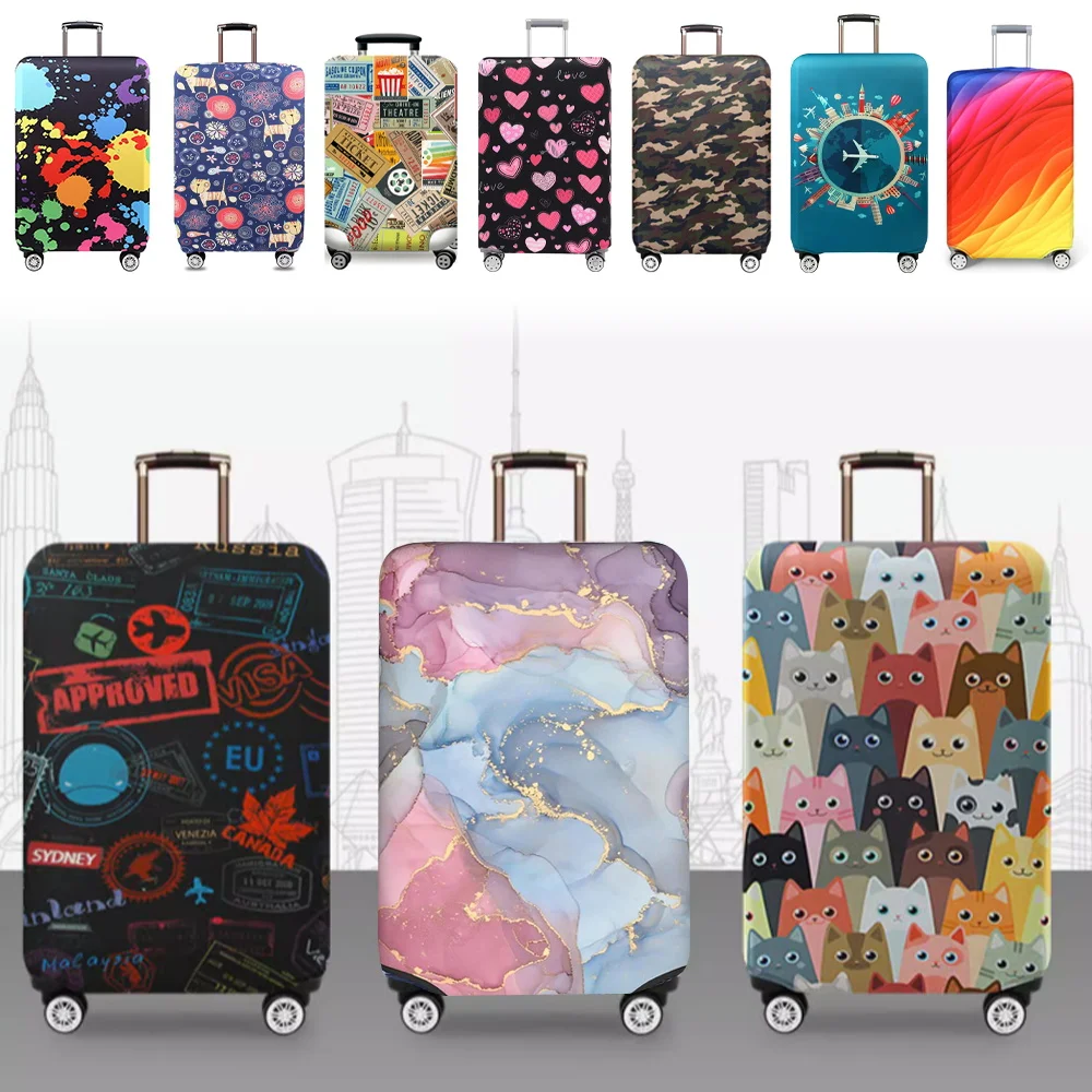 Luggage Covers Protector Travel Luggage Suitcase Protective Cover Stretch Dust Covers for Travel Accessories Luggage Supplies