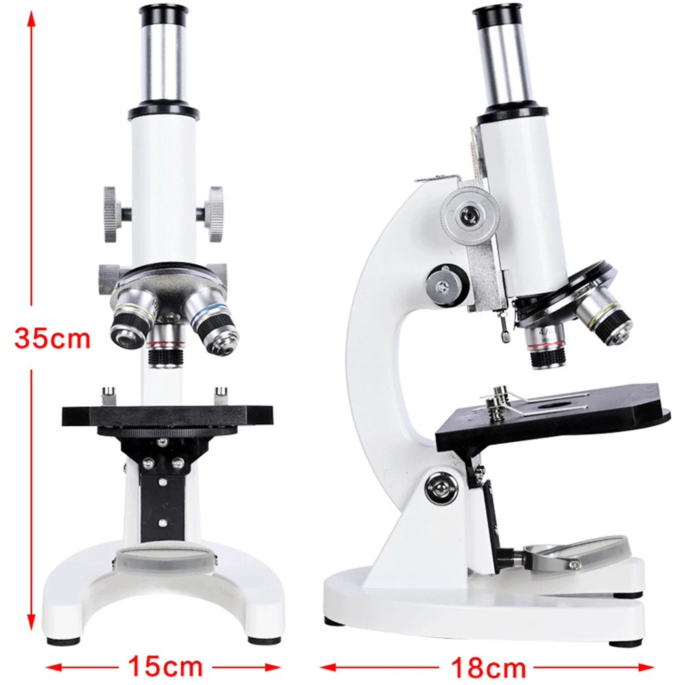 40X-10000X Monocular Optical Biological Microscope Middle School Children Science Experiment Teaching Biology Sperm Microscope