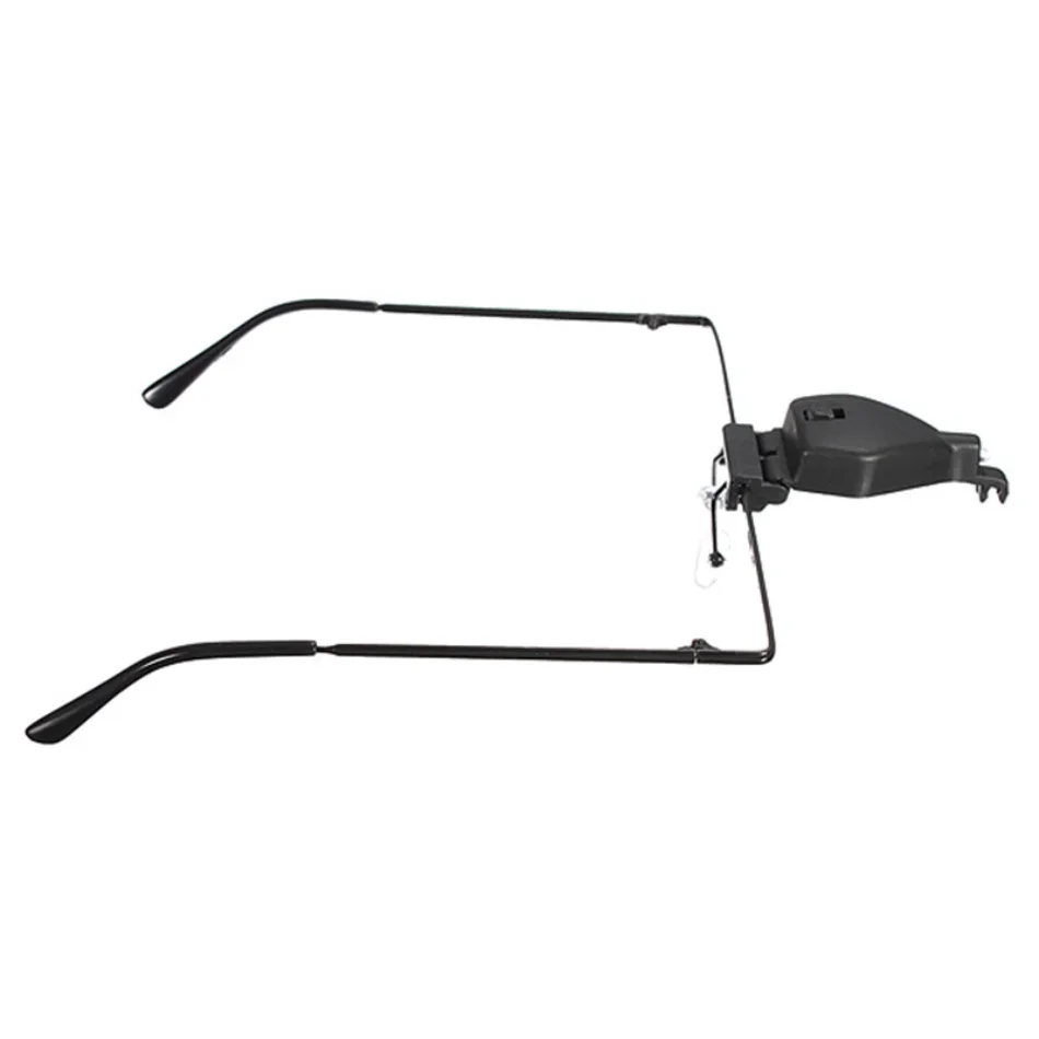 Headhold Magnifier Magnifying Glass Reading Eye Repair Magnifier LED Light With 1.5/2.5/3.5 Glasses Loupe Optical Lens