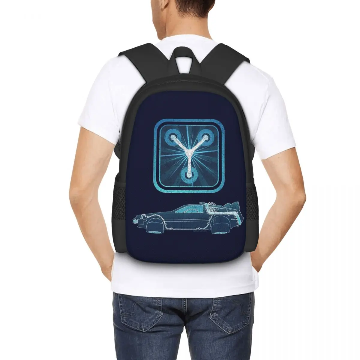 

Back To The Future Flux Capacitor Student Backpack School Bag Hiking Travel Daypack for Boys Girls Fashion Bookbag Shoulder Bags