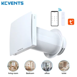 KCvents VT501 dispositivo de ventilación de recuperación de calor, ventilador de aire fresco montado en la pared para habitación con filtro Hepa de cerámica, sistema de ventilación 6in