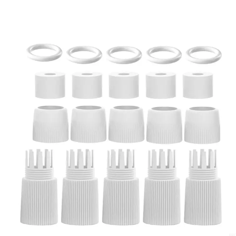 5 ชิ้นสีขาวสีดํา RJ45 กันน้ํา Connector Cap Protector สําหรับเครือข่ายกลางแจ้งสําหรับ Poe กล้อง IP Pigtail สาย IP กล้อง