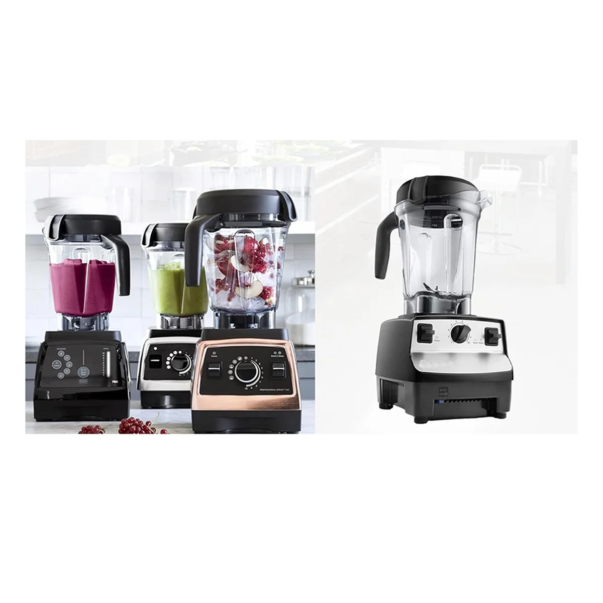 HOT Blender Pitcher 64oz Low-Profile with Tamper,for Vitamix 750 5200 5000 6300 7500 Vm0102 Vm0103 Classic/Commercial Etc