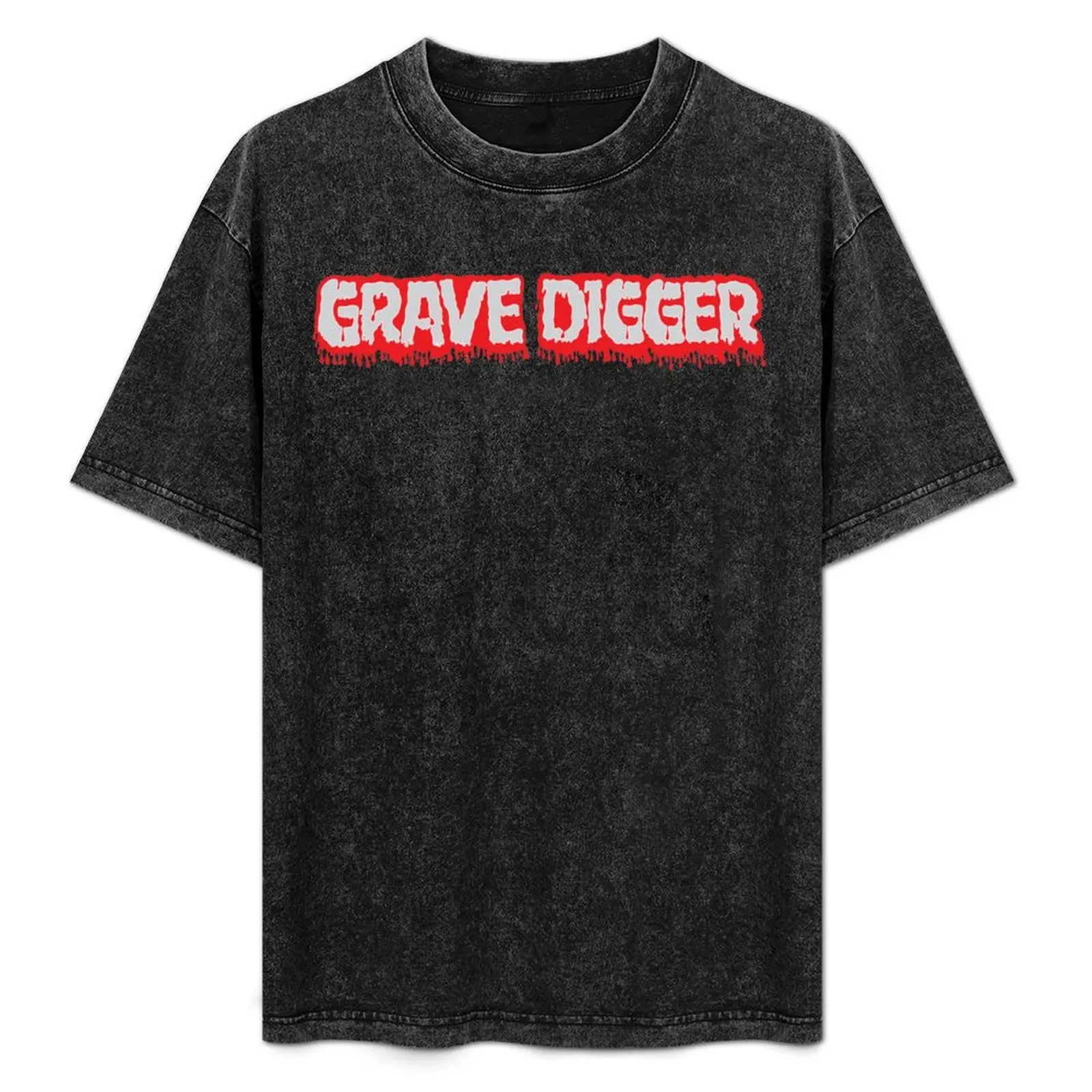 

Scary Grave Digger Design T-Shirt Fashion Graphic Tee for Men