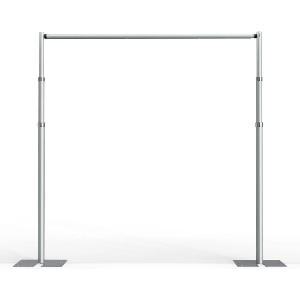 

Pipe and Drape Backdrop Stand Kit, Stand Heavy Duty 10ftx10ft, Adjustable Metal Frame for Backdrop