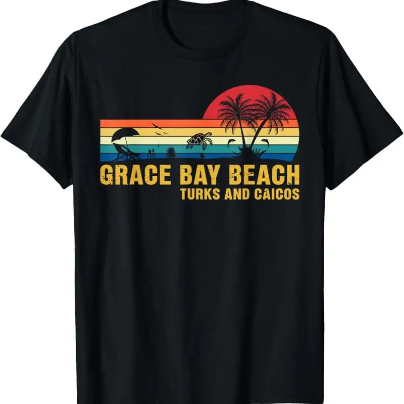 تي شيرت عطلة عائلية Grace Bay Beach Turks Caicos Sea Turtle #1