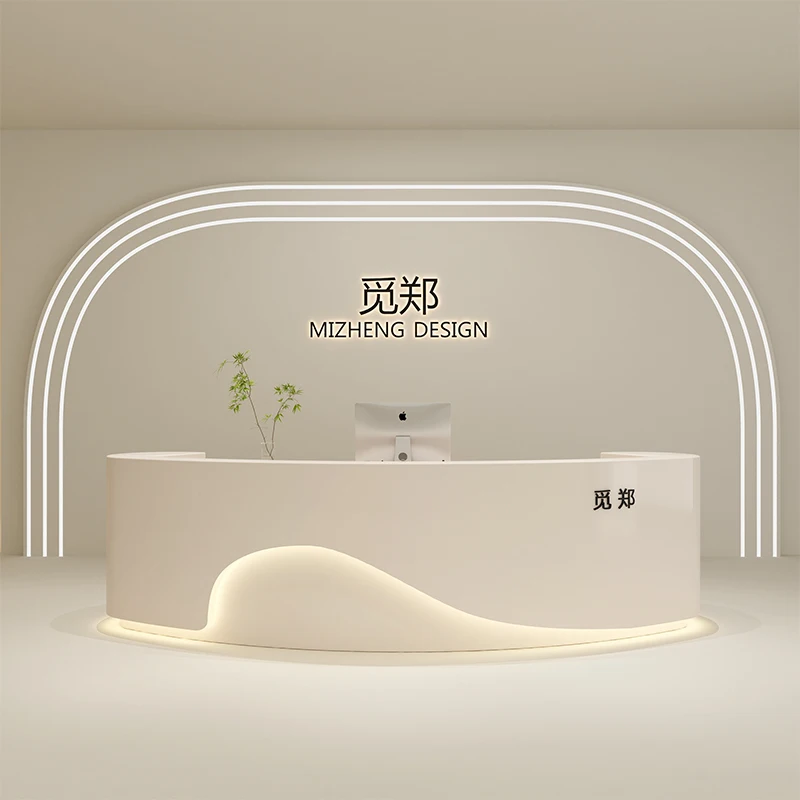 

Modern Shop Reception Desks Beauty Luxury Bar Hotel Restaurant Executive Long Reception Desks Design Mostrador Trendy Furniture