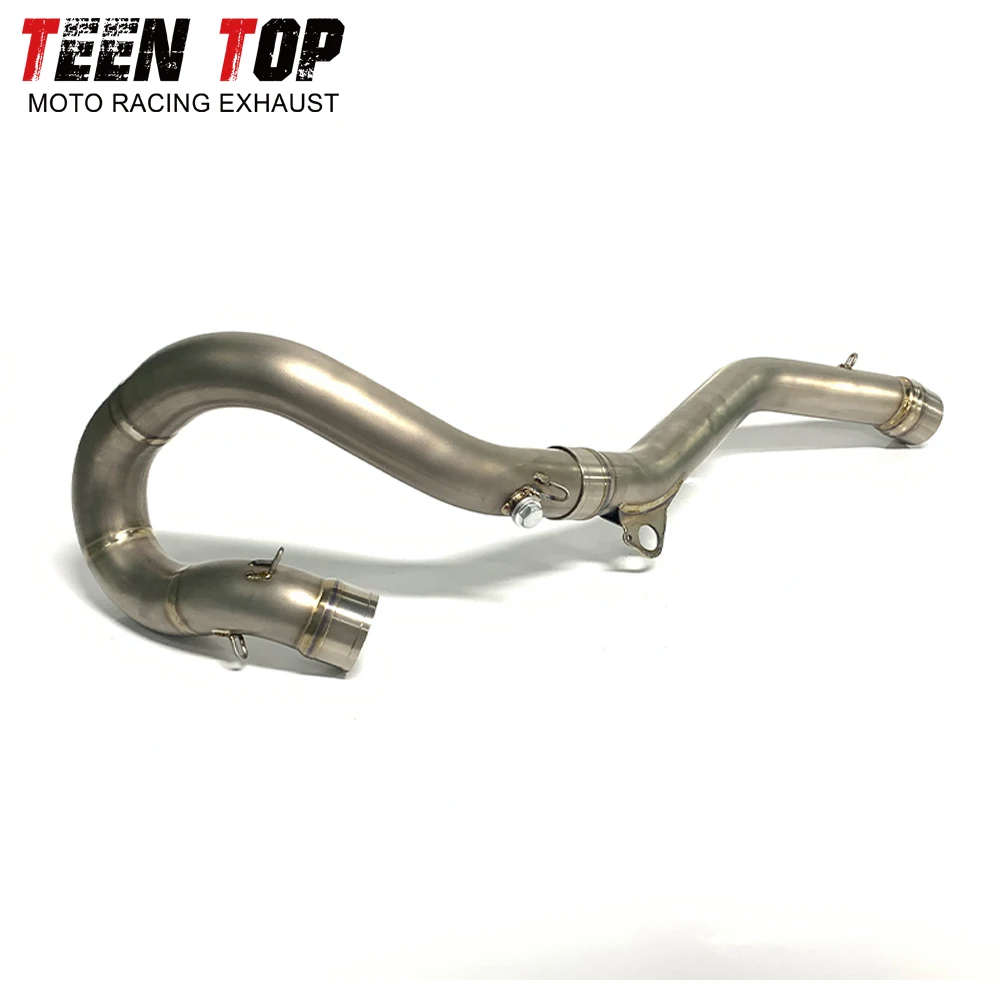 Dirt Bike Front Link Pipe For KTM 450/500 EXC-F 500 XCF-W Exhaust Connection Pipe Titanium Alloy Motor Bike 450 exc-f 2020-2023