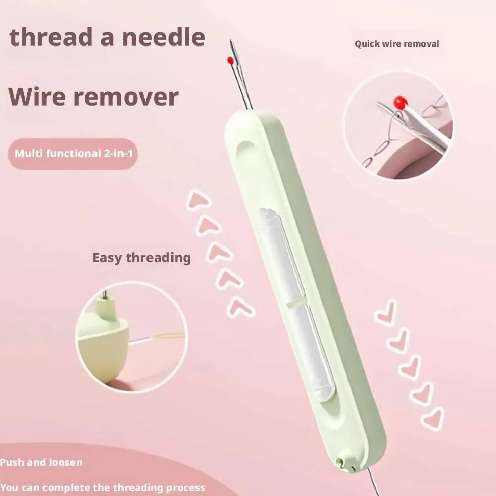 2 In 1 Upgraded Seam Ripper Needle Threader Seam Ripper Threading&Seam Remover Seam Ripper Tool For Sewing Crafting