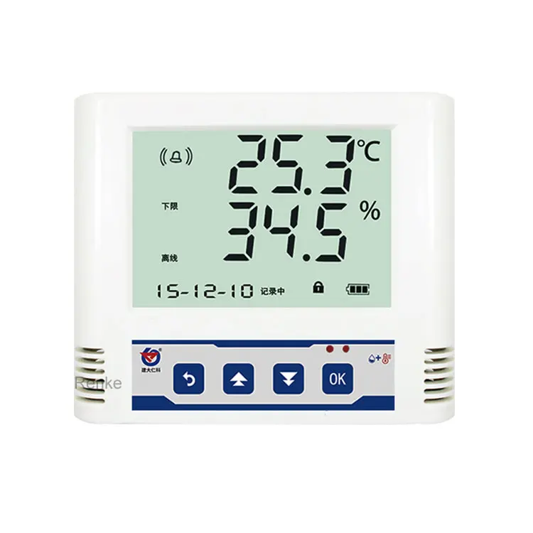 

Интеллектуальный регистратор данных температуры и влажности RS485 Modbus с питанием от аккумулятора и считыванием 65000