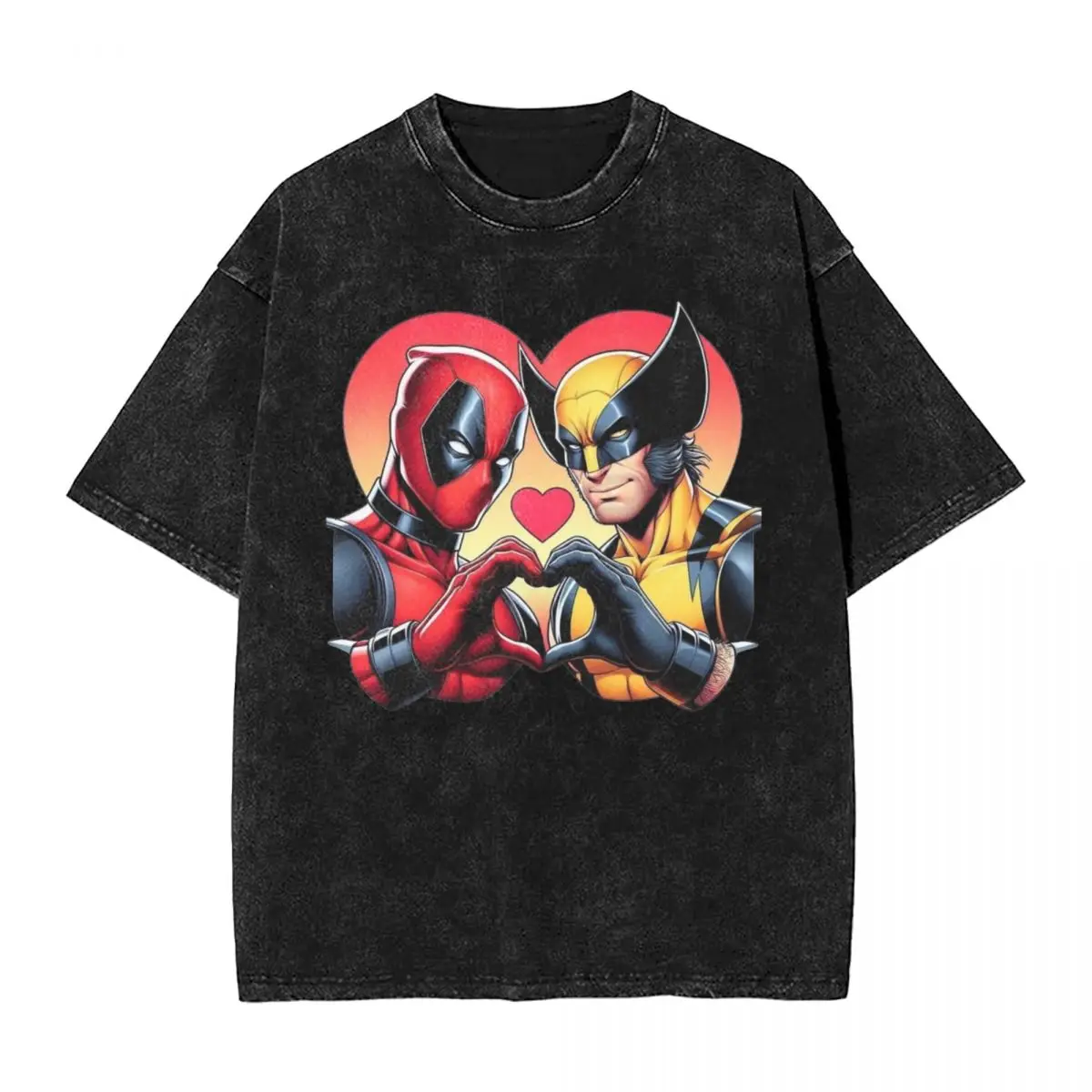 

Funny Besties Deadpool Superhero T Shirts Hip Hop Washed Cotton Harajuku T-Shirt Novelty Men Women Tops Streetwear Summer Tees