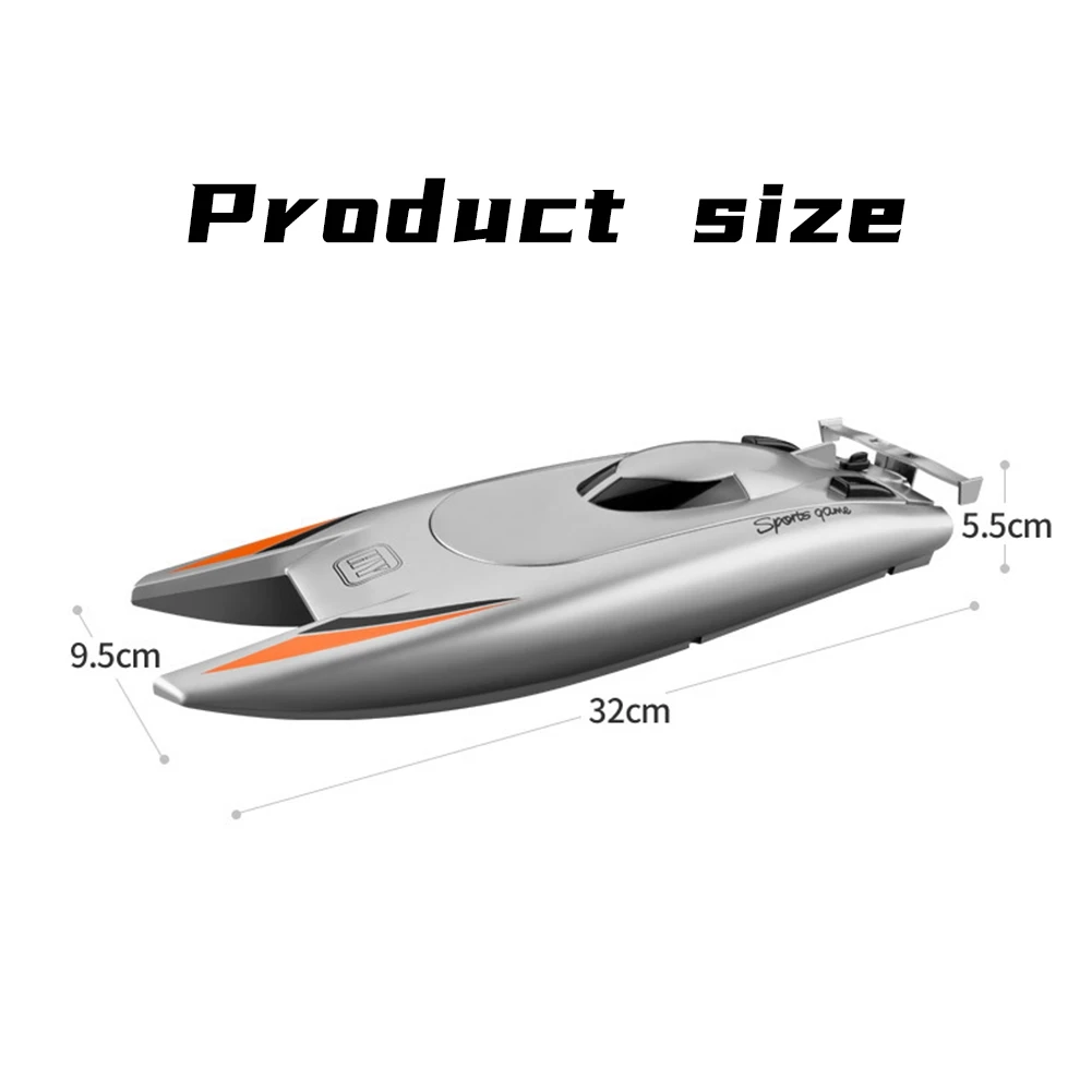 RC-raceboot voor volwassenen - 2,4 GHz RC-boot Hoge snelheid elektronische boot met afstandsbediening voor kinderen Zwart