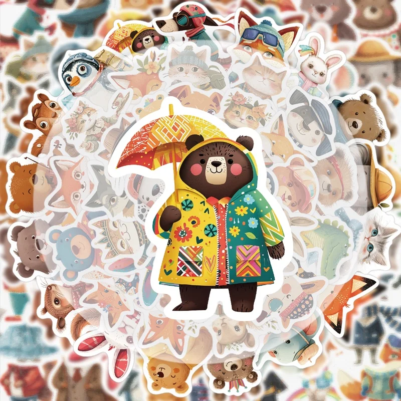 50 Fairy Tale Stickers, Vibrant Sticker Decals, Multiple Styles Without Duplication, Suitable for Water Bottles, Laptops, Suitcases, Skateboards, Guitars, Party Decorations