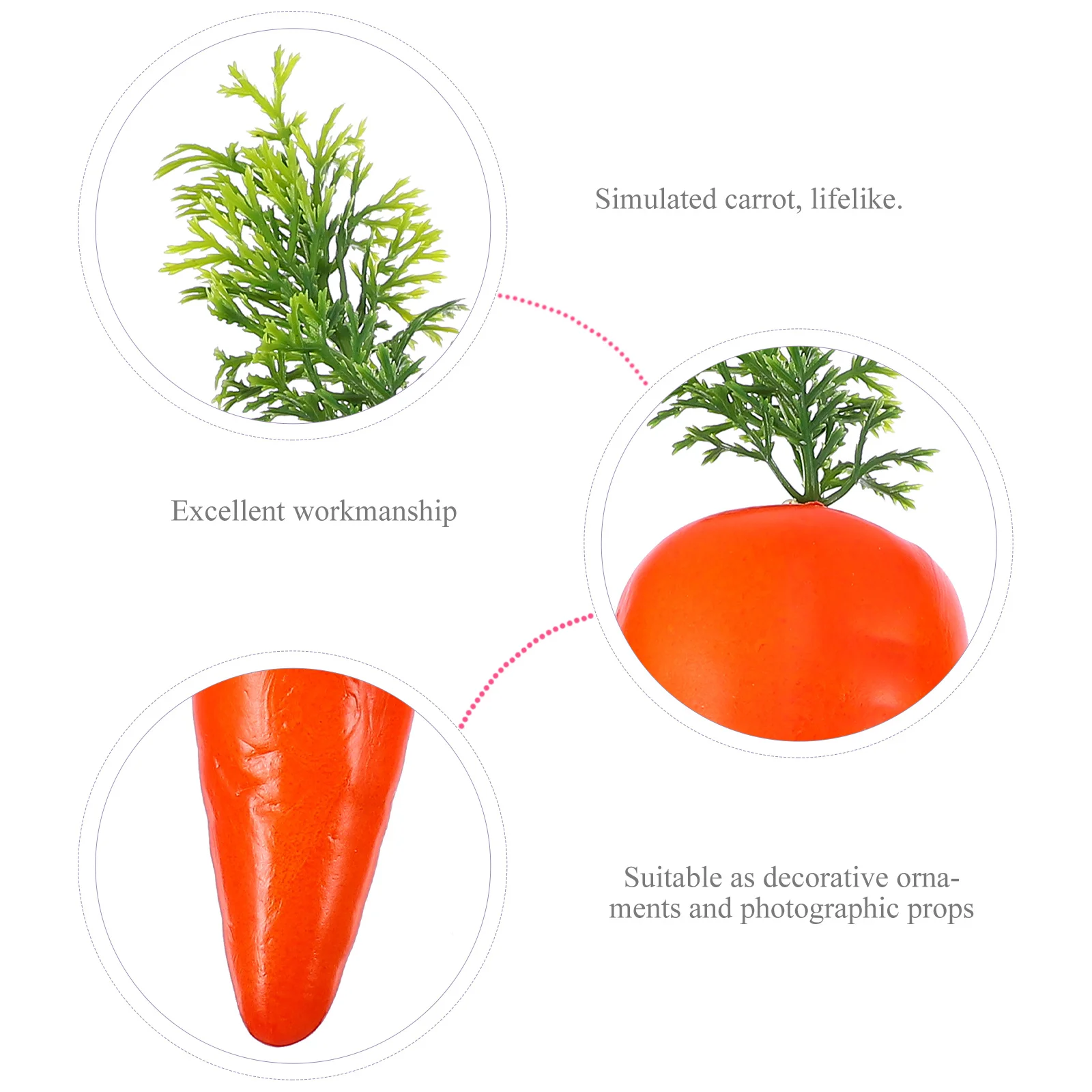 

3pcs Simulation Easter Carrot Ornaments Artificial Foams Carrots For Party Diy Crafts Home Kitchen Decor Easter Tree Hanging