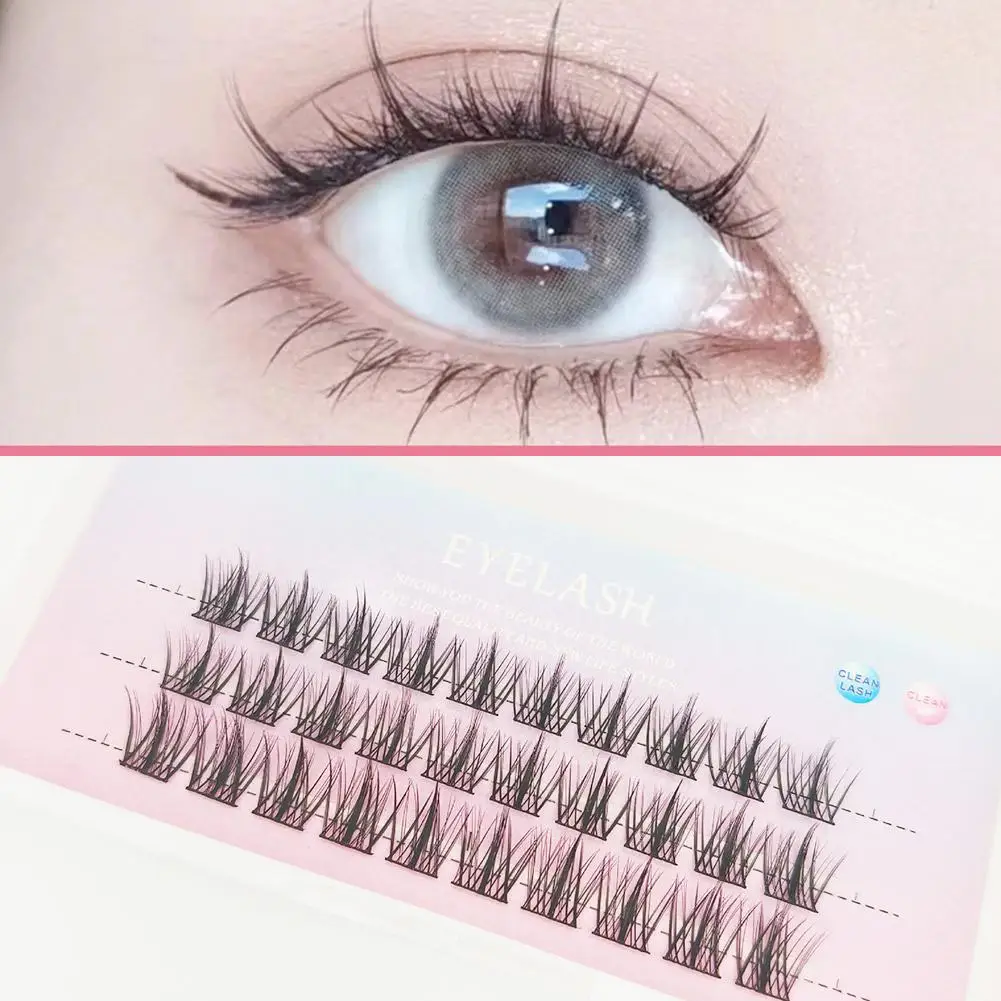 

Self-adhesive Lashes False Eyelashes No Glue Needed Eyelash Natural Lash Pre DIY Makeup Glued Soft Lashes Tools E1Y3