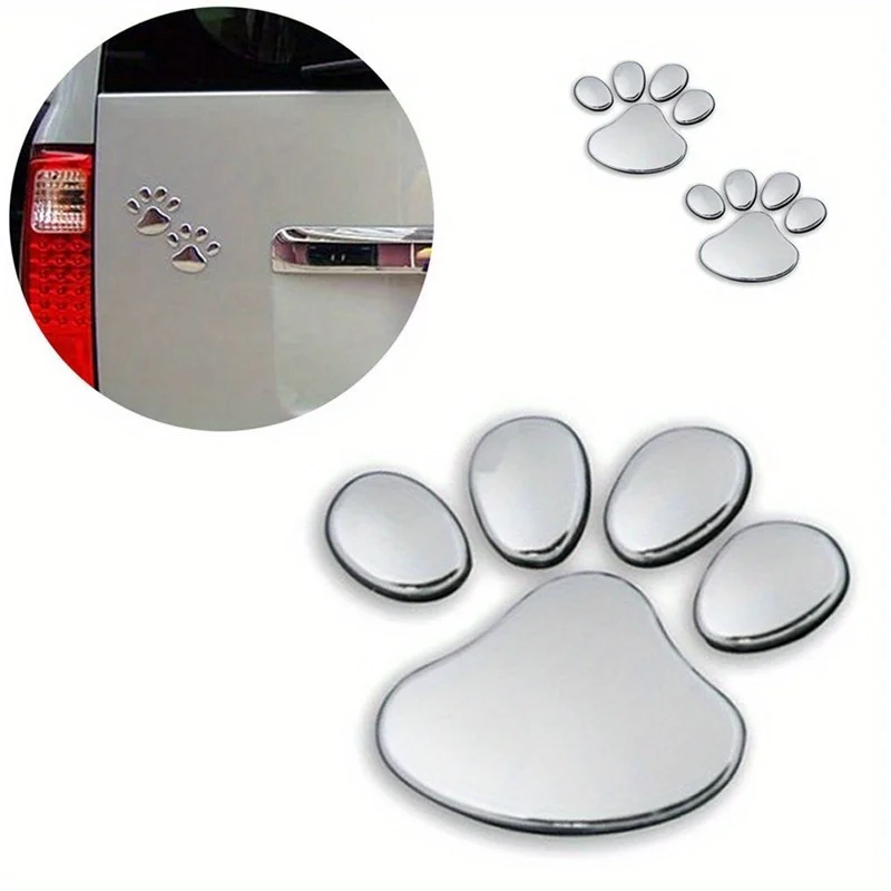 

Two-piece car sticker window sticker body cool design cat paw print animal footprint sticker shape logo motorcycle accessories