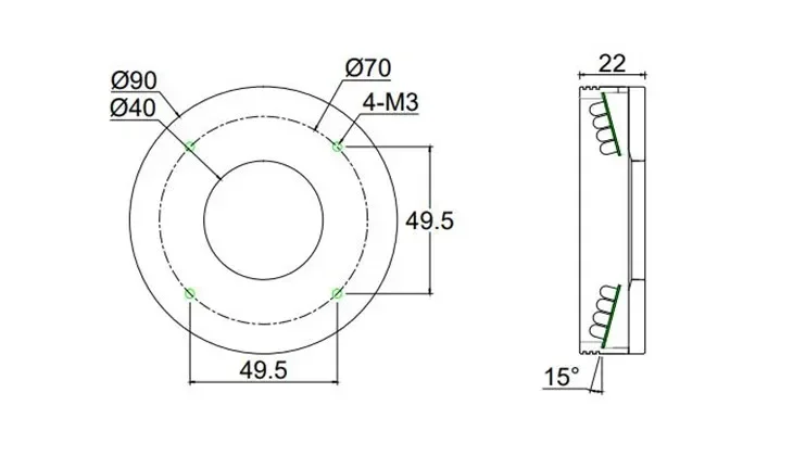 110 V-240 V 160 lampa LED mikroskop źródło światła 40mm średnica wewnętrzna oświetlacz pierścieniowy do przemysłowych kamer CCD narzędzia TVE