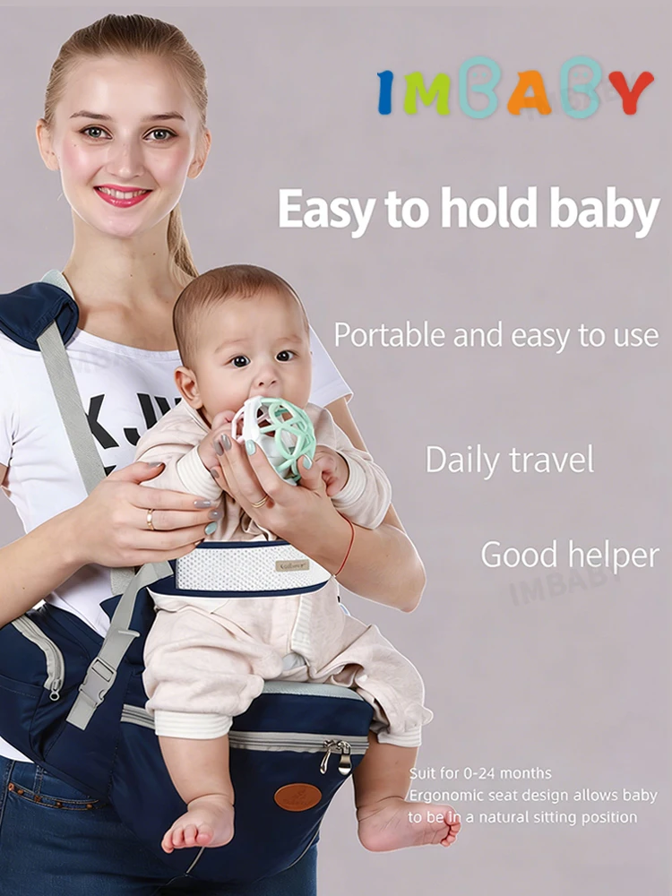 

Ergonomic Baby Carrier Portable Infant Kid Hip Seat Waist Stool Sling Front Facing Kangaroo Baby Wrap Carrier Travel Accessories