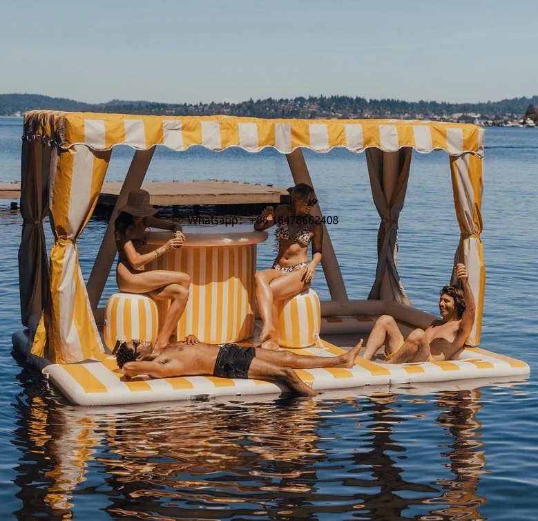 

Relaxing Floating Island Inflatable Water Park Inflatable Island and Float Water Play Equipment Large Inflatable Float