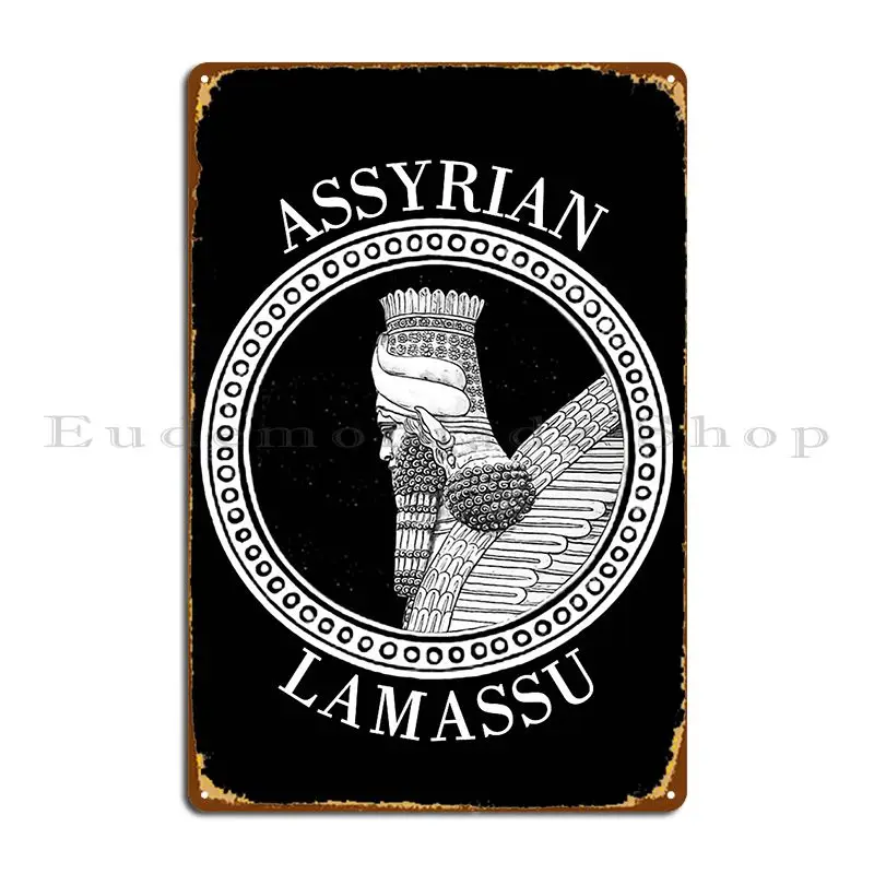 Assyrian Lamassu Metal Plaque Poster Decoration Poster Designer Classic Vintage Tin Sign Poster