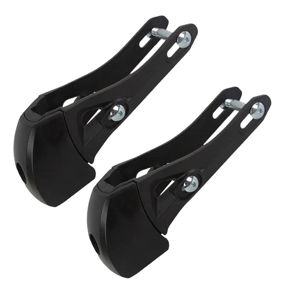 

2 шт. тормозные колодки для роликовых коньков, нескользящие пластиковые ограничители для носков, универсальные запасные части для роликовых коньков, снаряжение для безопасного катания на улице